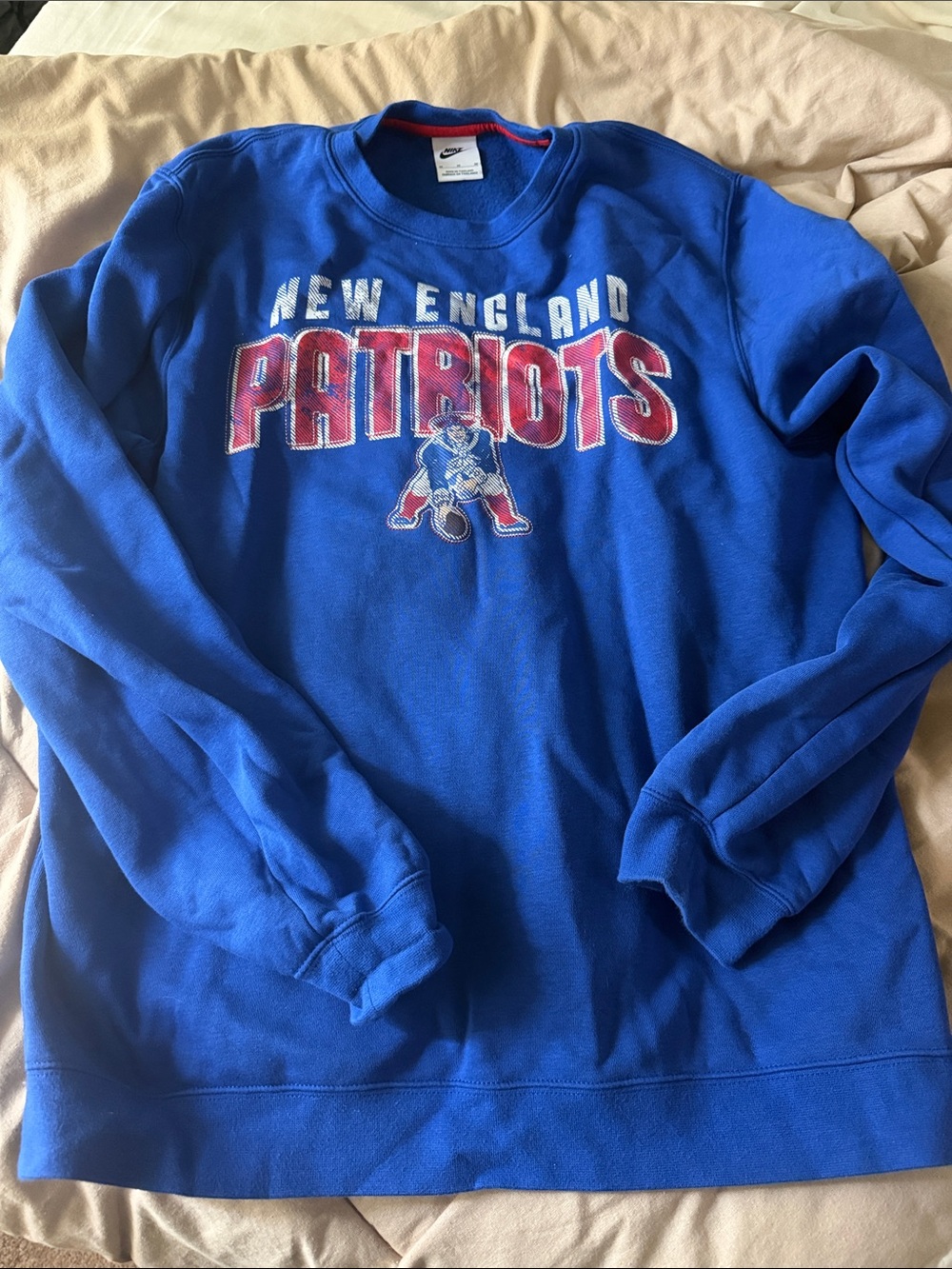 Nike Blue New England Patriots Pullover Sweatshirt